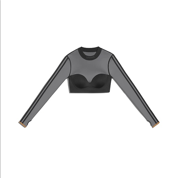 IVY PARK Tops - Adidas x IVY PARK Drip 2.2 Black Mesh Crop Top